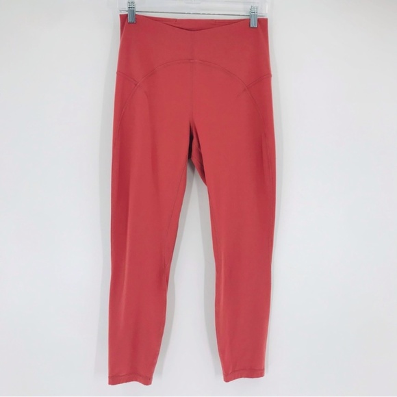 Lululemon High Rise Running Leggings Athletic Pink Size 10 - Picture 1 of 6